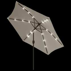 Зонт от солнца VidaXL 42204 LED (White Sand) Thumb