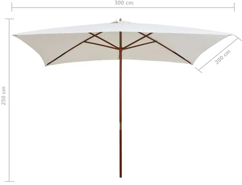 Зонт от солнца VidaXL 42960 (White Cream)