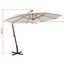 Umbrela de soare VidaXL 42966 (White) Thumb