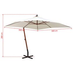 Зонт от солнца VidaXL 42968 (White) Thumb