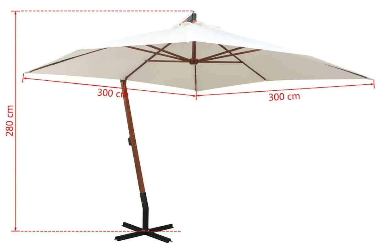 Зонт от солнца VidaXL 42968 (White)