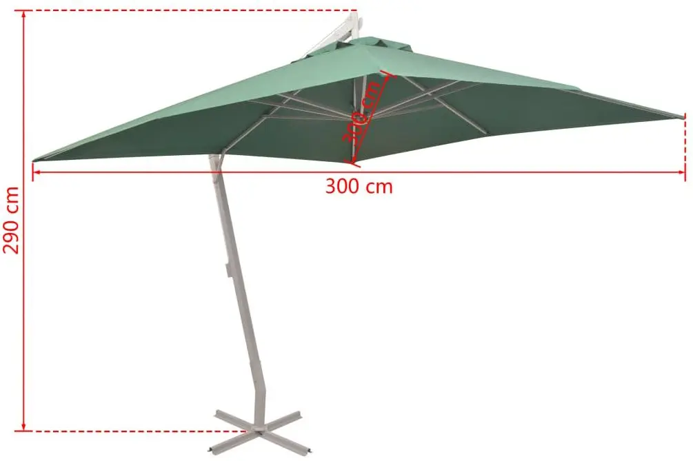 Umbrela de soare VidaXL 42973 (Green) - 8