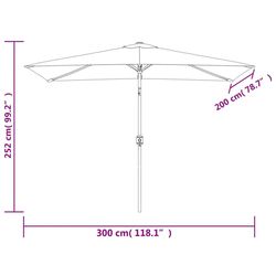 Umbrela de soare VidaXL 44501 (Anthracite) Thumb