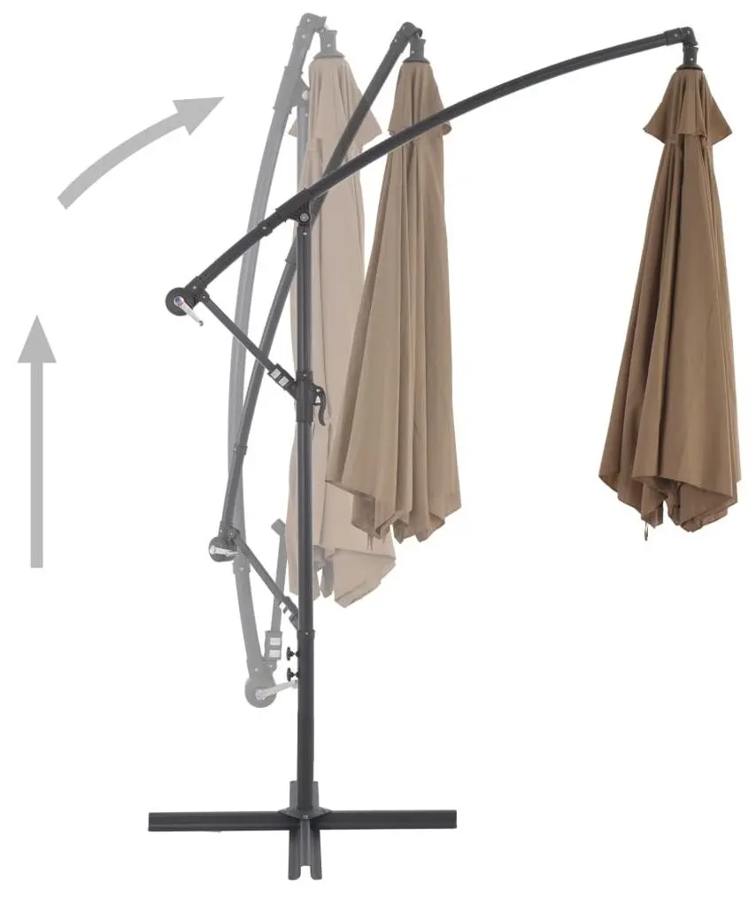 Umbrela de soare VidaXL 44510 (Taupe) - 4