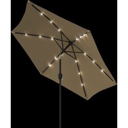 Зонт от солнца VidaXL 44512 LED (Taupe Grey) Thumb