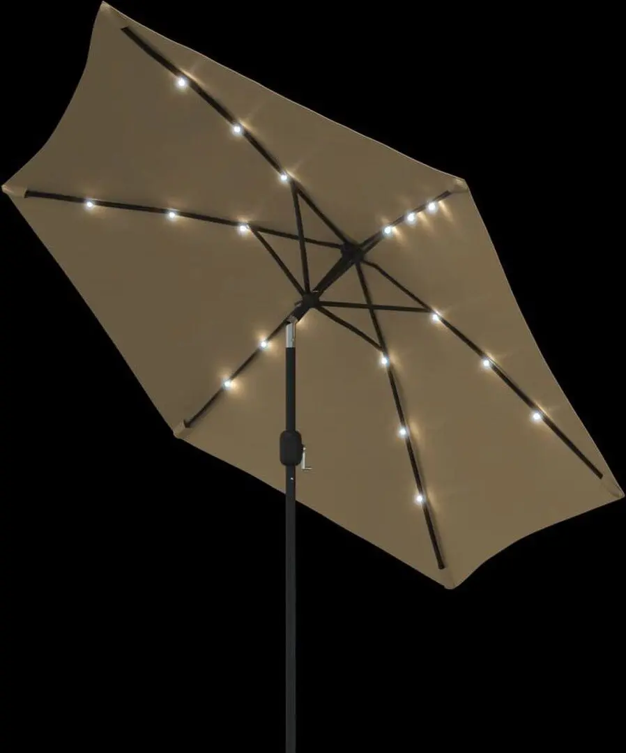 Зонт от солнца VidaXL 44512 LED (Taupe Grey) - 3