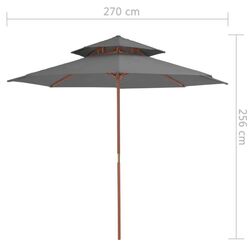 Umbrela de soare VidaXL 44519 (Anthracite) Thumb