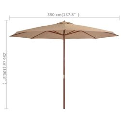 Umbrela de soare VidaXL 44530 (Taupe) Thumb