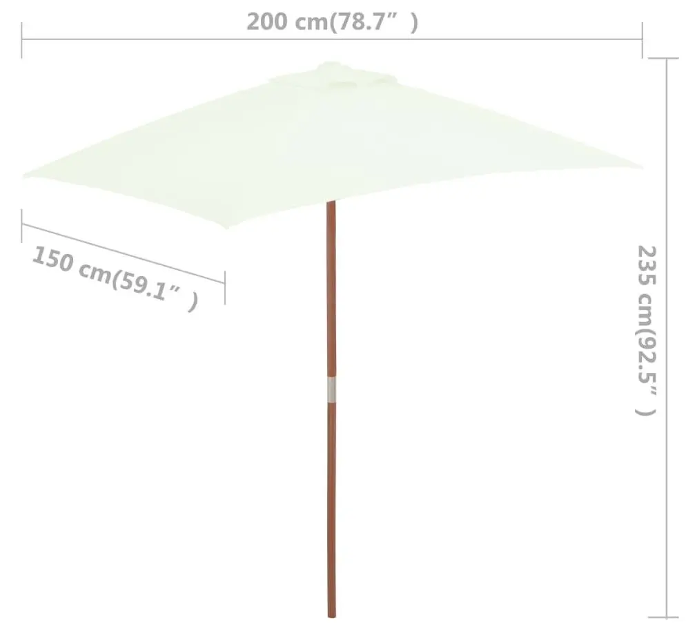 Umbrela de soare VidaXL 44533 (Sand)