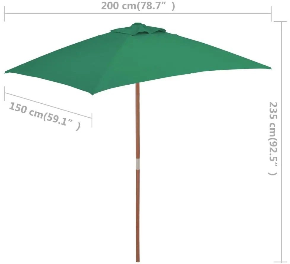 Umbrela de soare VidaXL 44534 (Green) - 8