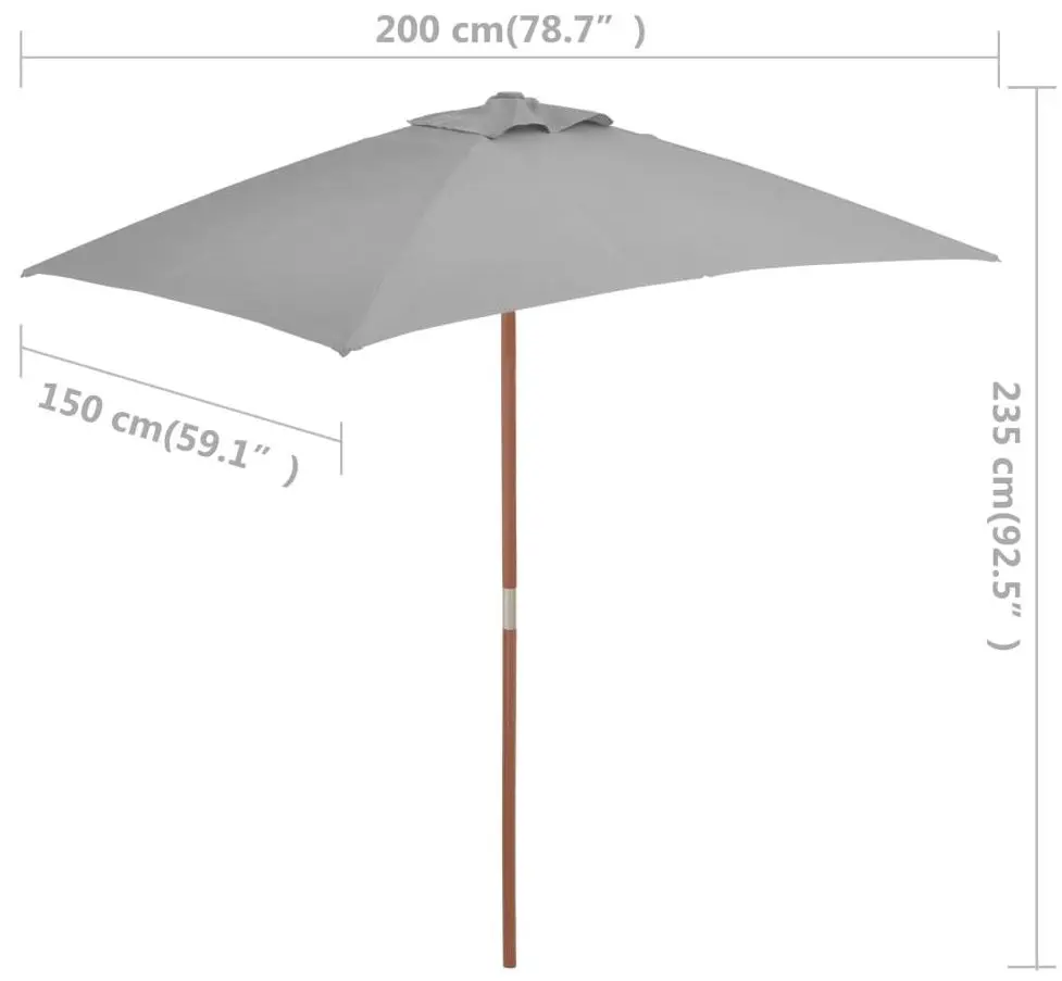 Umbrela de soare VidaXL 44535 (Anthracite) - 8