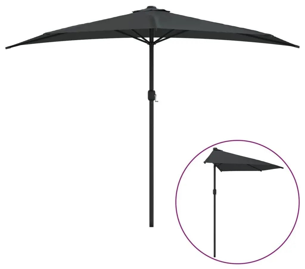 Umbrela de soare VidaXL 44593 (Anthracite) - 7