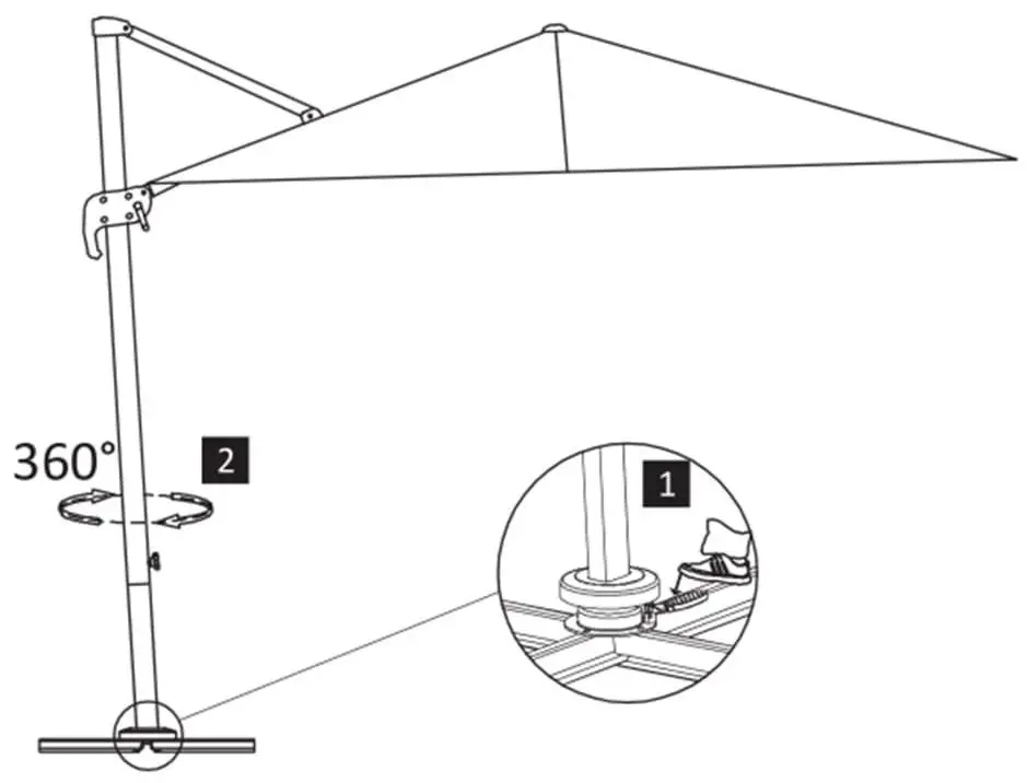 Umbrela de soare VidaXL 44633 (Sand)