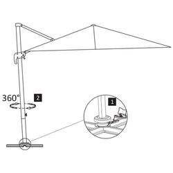 Зонт от солнца VidaXL 44636 (Anthracite) Thumb
