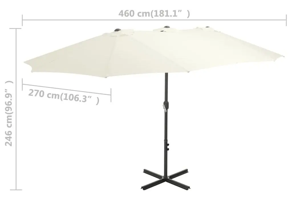 Umbrela de soare VidaXL 44868 (Sand)