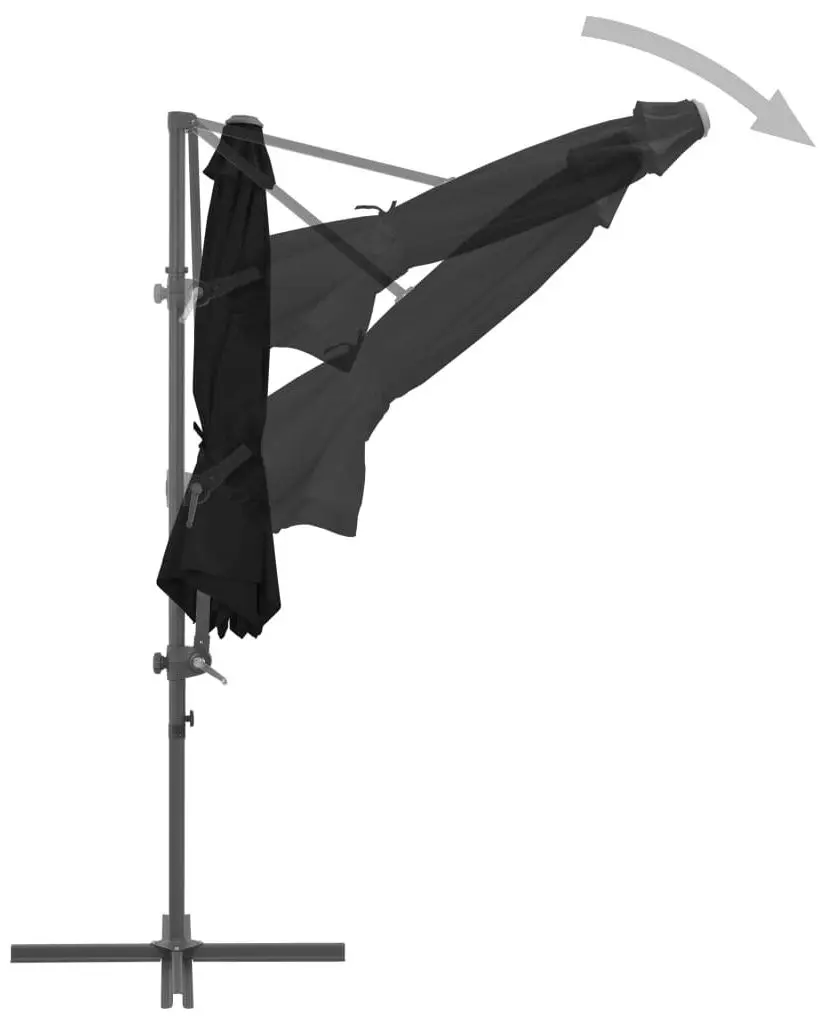 Зонт от солнца VidaXL 46998 (Black)