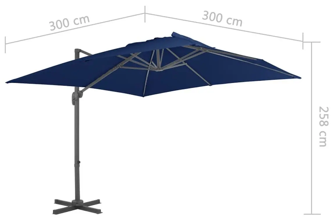 Umbrela de soare VidaXL 47002 (Azure Blue) - 8