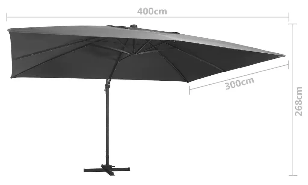 Зонт от солнца VidaXL 47006 (Anthracite) - 9