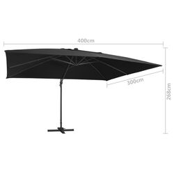 Зонт от солнца VidaXL 47008 (Black) Thumb