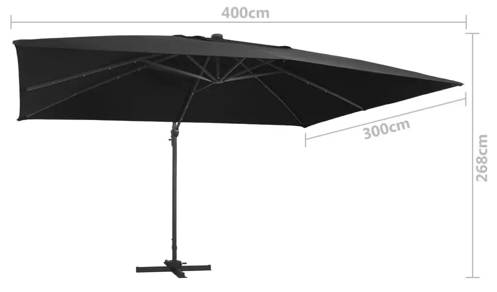 Зонт от солнца VidaXL 47008 (Black)