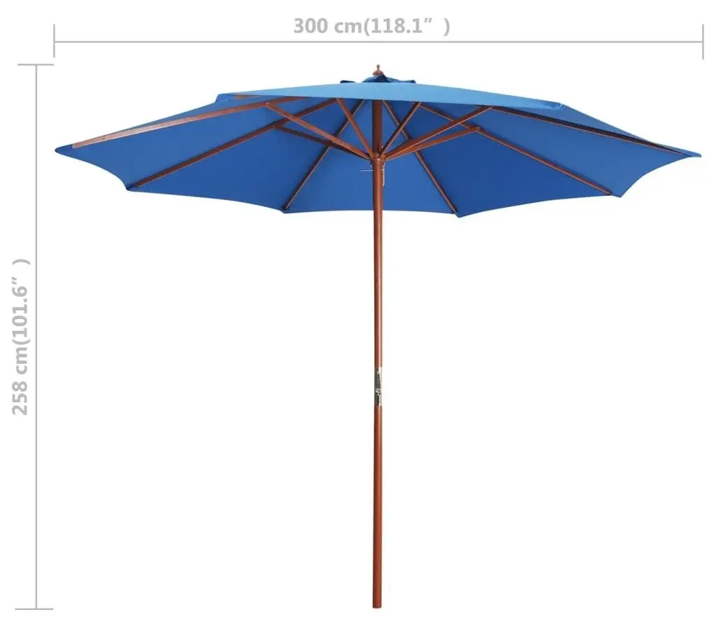 Зонт от солнца VidaXL 47125 (Blue)