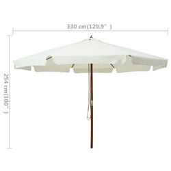 Зонт от солнца VidaXL 47212 (Sand White) Thumb