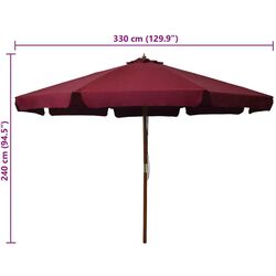 Зонт от солнца VidaXL 47216 (Burgundy) Thumb