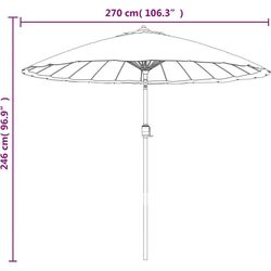 Umbrela de soare VidaXL 47305 (Sand) Thumb