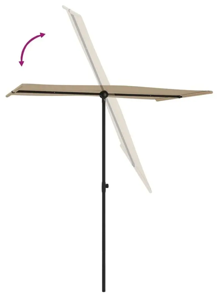 Зонт от солнца VidaXL 47331 (Taupe)