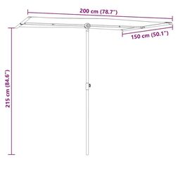 Зонт от солнца VidaXL 47343 (Azure) Thumb