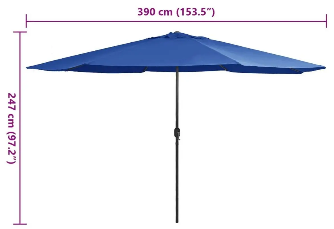 Зонт от солнца VidaXL 47385 (Azure Blue)