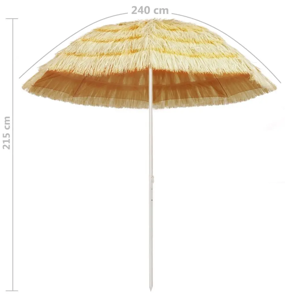 Umbrela de soare VidaXL Hawaii 44548 (Natural)