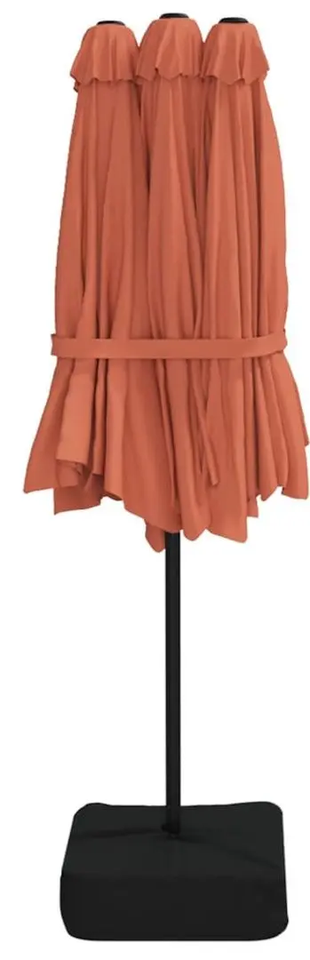 Umbrela de soare VidaXL LED 362958 (Terracotta) - 3