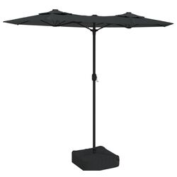 Umbrela de soare VidaXL LED 362971 (Anthracite)