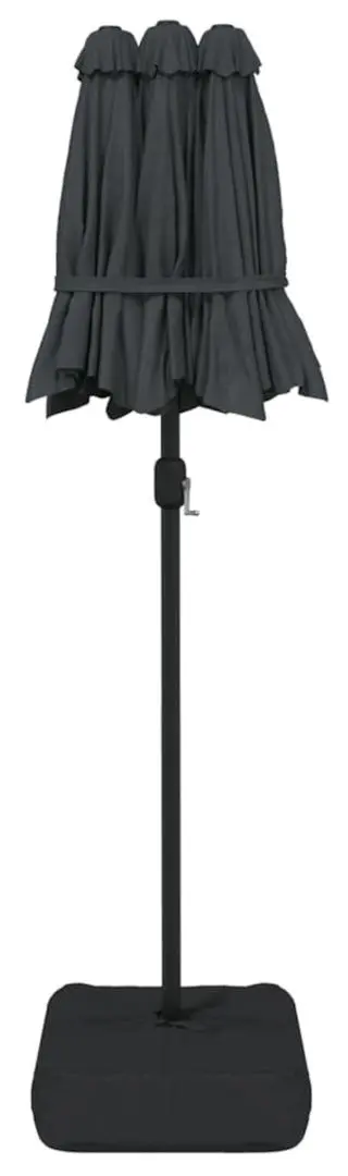 Зонт от солнца VidaXL LED 362971 (Anthracite)