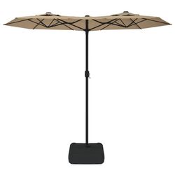 Зонт от солнца VidaXL LED 362971 (Taupe) Thumb