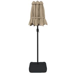 Зонт от солнца VidaXL LED 362971 (Taupe) Thumb