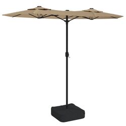 Umbrela de soare VidaXL LED 362971 (Taupe)