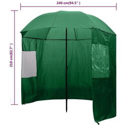 Cort umbrela pentru pescuit VidaXL 91027 (Green) Thumb