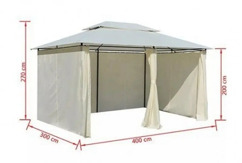 Садовый павильон Villager Gazebo Belize 055682 3x4 (Beige)