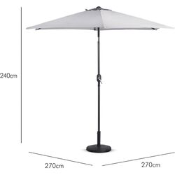 Зонт от солнца VonHaus 2522082.1 (Grey) Thumb