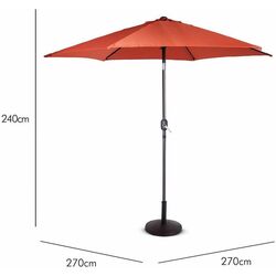 Umbrela de soare VonHaus 2522083.1 (Orange) Thumb