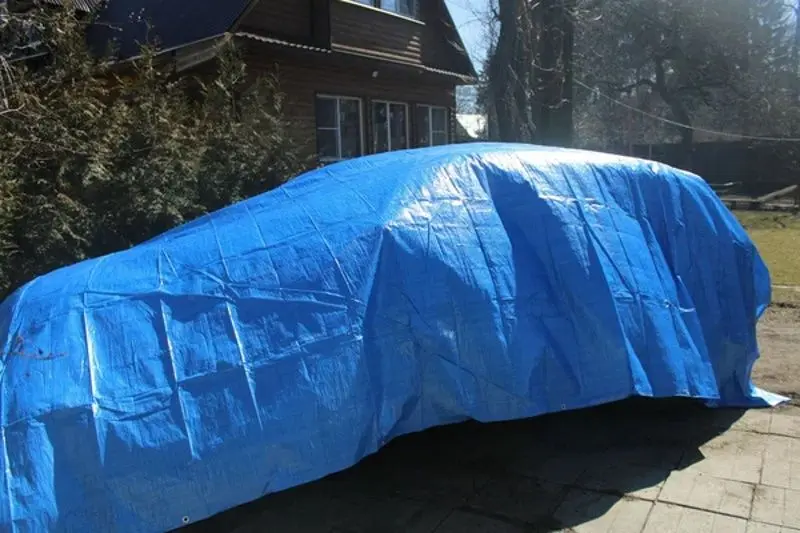 Тент Vorel 85050 90 гр/м2 4х6 м (Blue) - 4