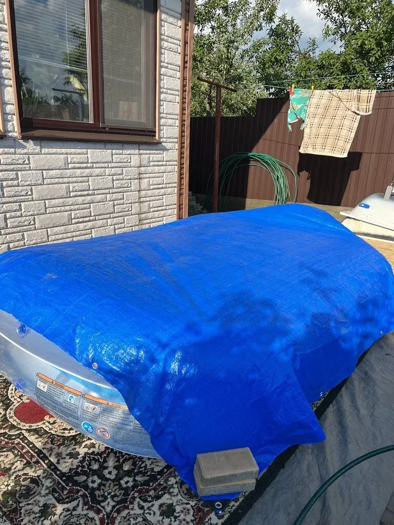 Тент Vorel 85128 57 гр/м2 6х10 м (Blue) - 4