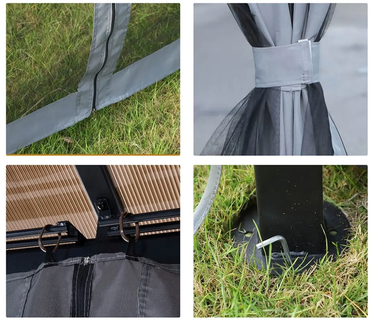 Pavilion de gradina Waltz Home 3x3 (Grey/Brown)