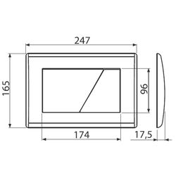 Кнопка смыва Alcaplast M171 (Chrome Glossy) Thumb