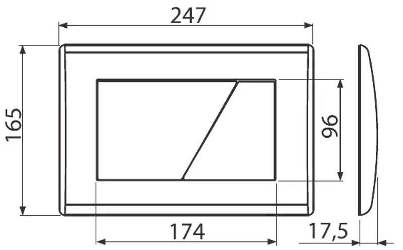 Кнопка смыва Alcaplast M171 (Chrome Glossy)