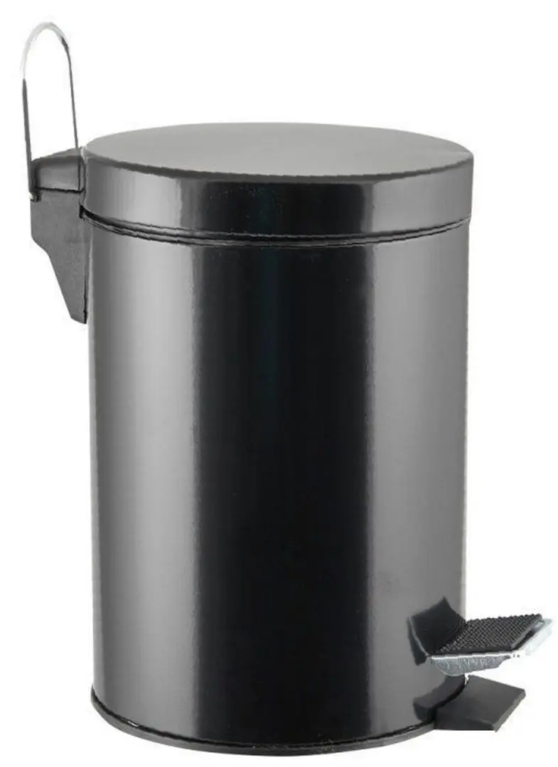 Set cos de gunoi + perie Bathroom Solutions 46063 (Black) - 2