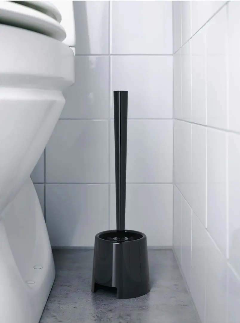 Perie WC/suport Ikea Bolmen (Negru)