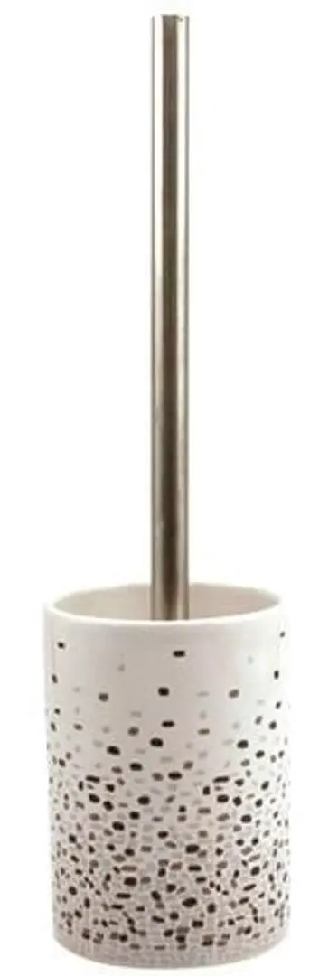 Perie pentru WC cu suport MSV Brest 41108 (Grey Dots)